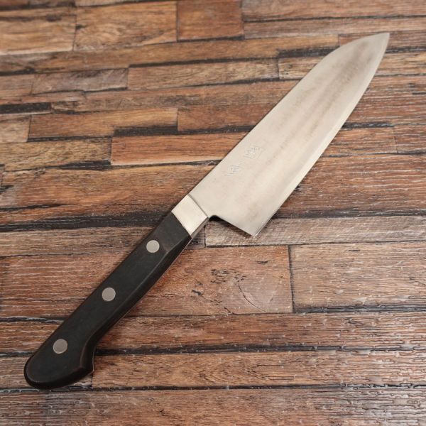 國重 三徳包丁 研ぎ済 万能包丁 ステンレス 割込み 使用感少 170mm