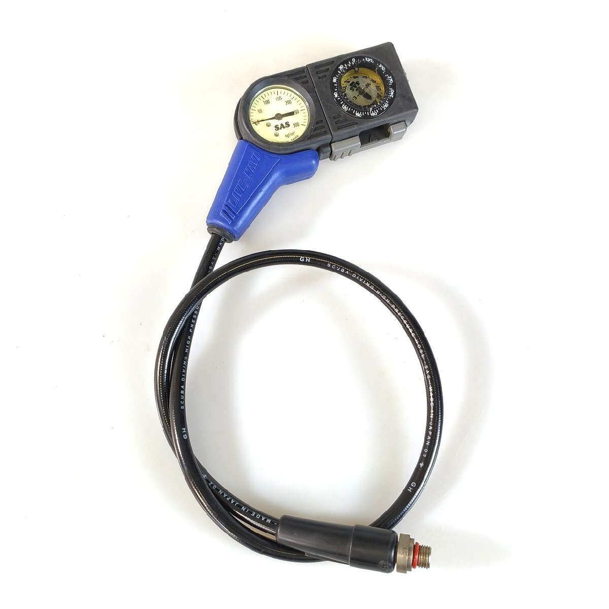 OH済 SAS LIVE NAVI レギュレーター 残圧計 コンパス 2ゲージ［REG-260605B］