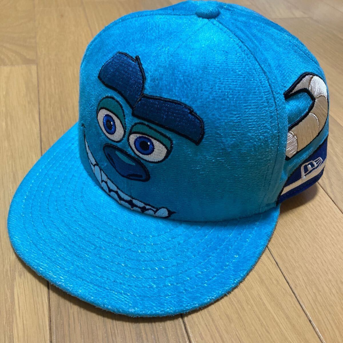 [中古]New ERA キャップ ニューエラ モンスターズインク　サリー　やや使用感あり ブルー　レア　稀少　ディズニー　ピクサー