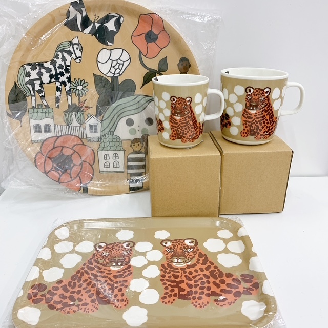 新品未使用　marimekko マリメッコ マグカップ/カクソセット/KAKSOSET/マリキュラ/Marikyla/トレイ　まとめ　現状品