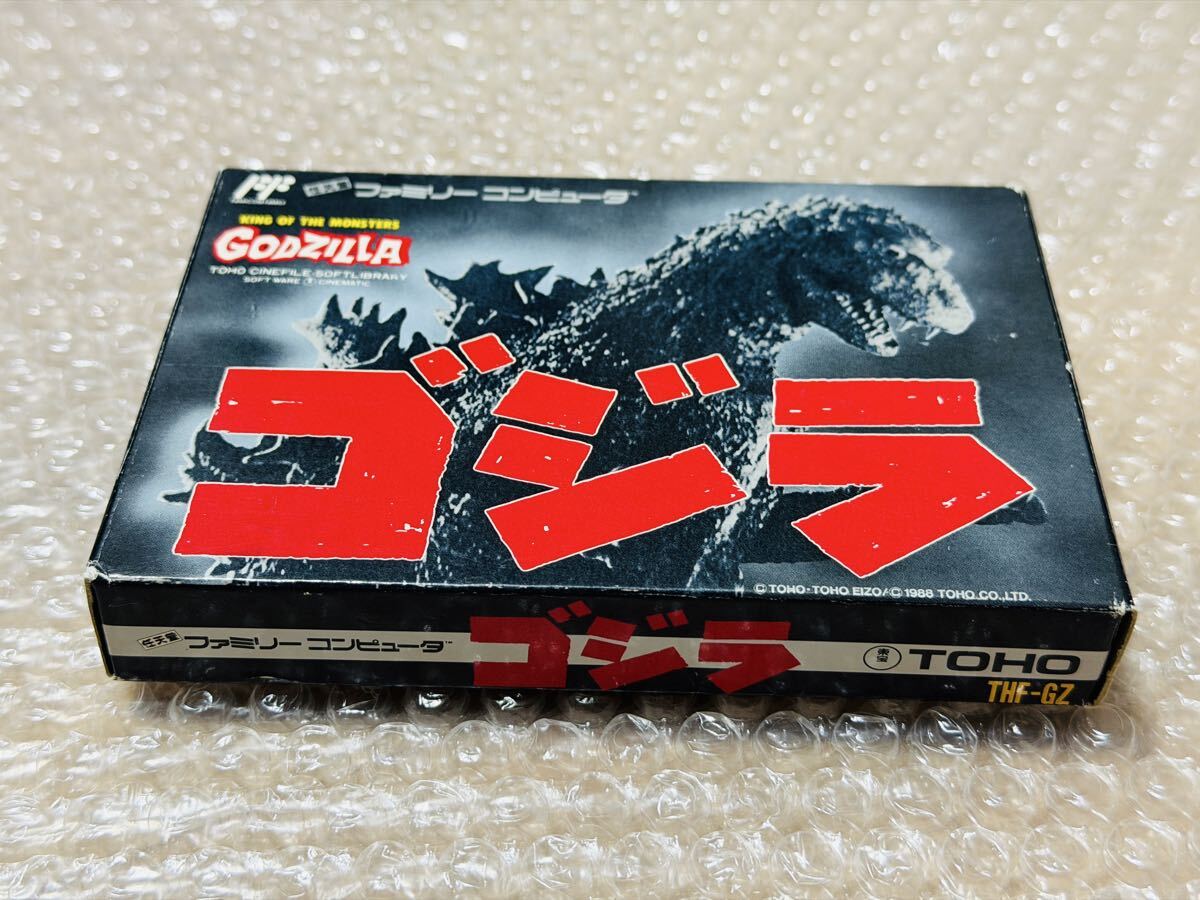 FC ファミコン ゴジラ GODZILLA 箱説　注意書付き