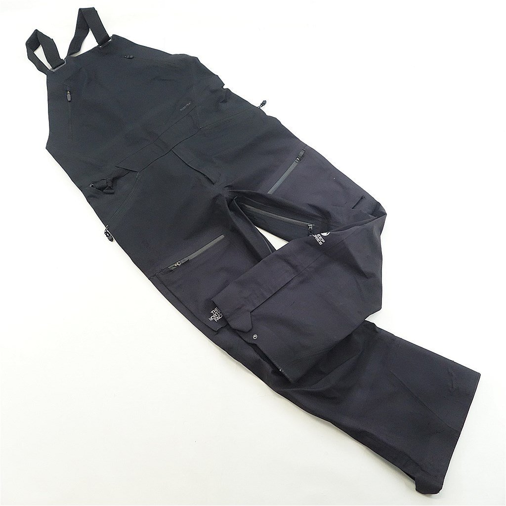 中古 2020年頃 THE NORTH FACE FUSE BRIGANDINE BIB NS51702 メンズMサイズ スノーボードパンツウェア ノースフェイス 41678-7