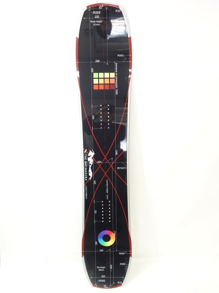 未使用 2025-2026 THE DAY.HAKUBA Banana or Pineapple Black 156cm ザデイハクバ バナナ オア パイナップル スノーボード 38562-1