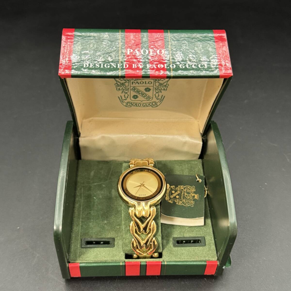 パオログッチ PAOLO GUCCI ラウンドフェイス アクセサリーウォッチ LPG121G クオーツ ホワイト 文字盤 2針式 レディース 腕時計 