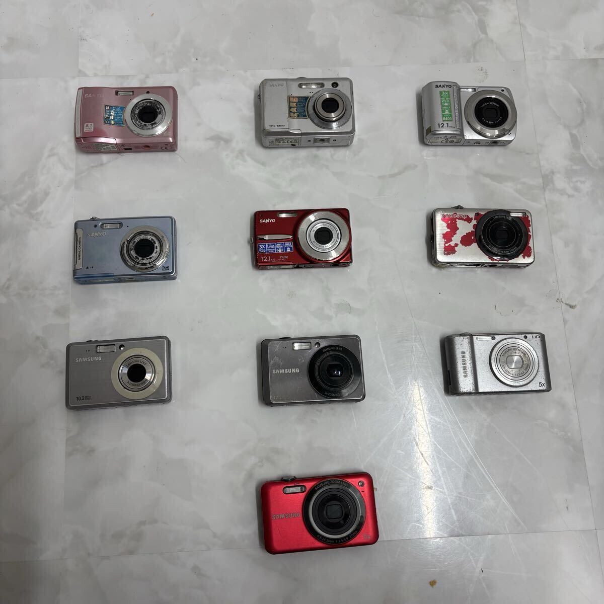 サムスン SAMSUNG サンヨー SANYO 10個まとめ デジカメ ジャンク 動作未確認 現状渡し