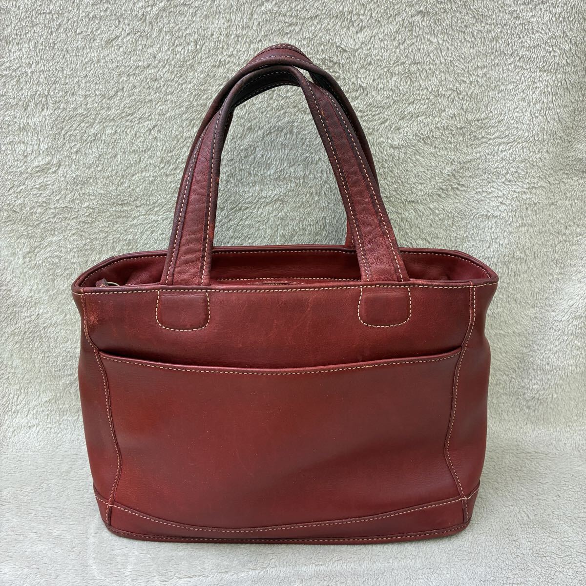 【S4-106】COACH コーチ オールドコーチ レザーハンドバッグ E9D-9303 レッド