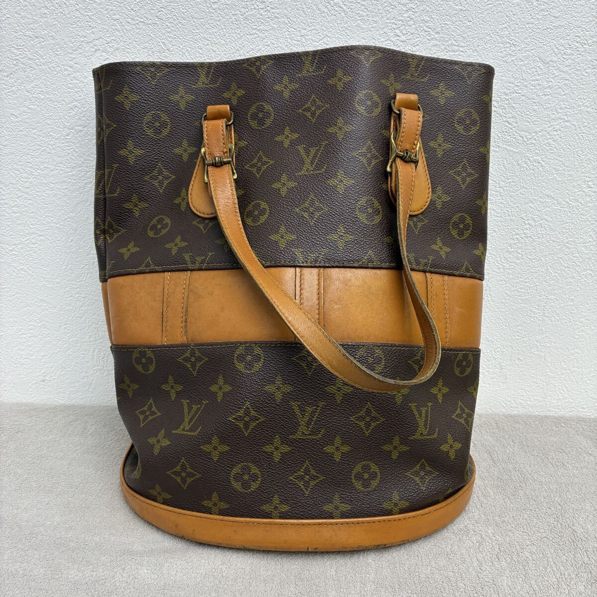 【S3-335】LOUIS VUITTON ルイ・ヴィトン モノグラム バケット USA限定 ポーチ付属 T42236