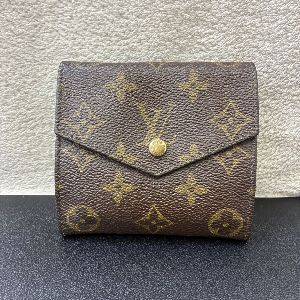 【K2-172】LOUIS VUITTON ルイ・ヴィトン モノグラム ポルトモネ・ビエ 財布 LV 三つ折り財布