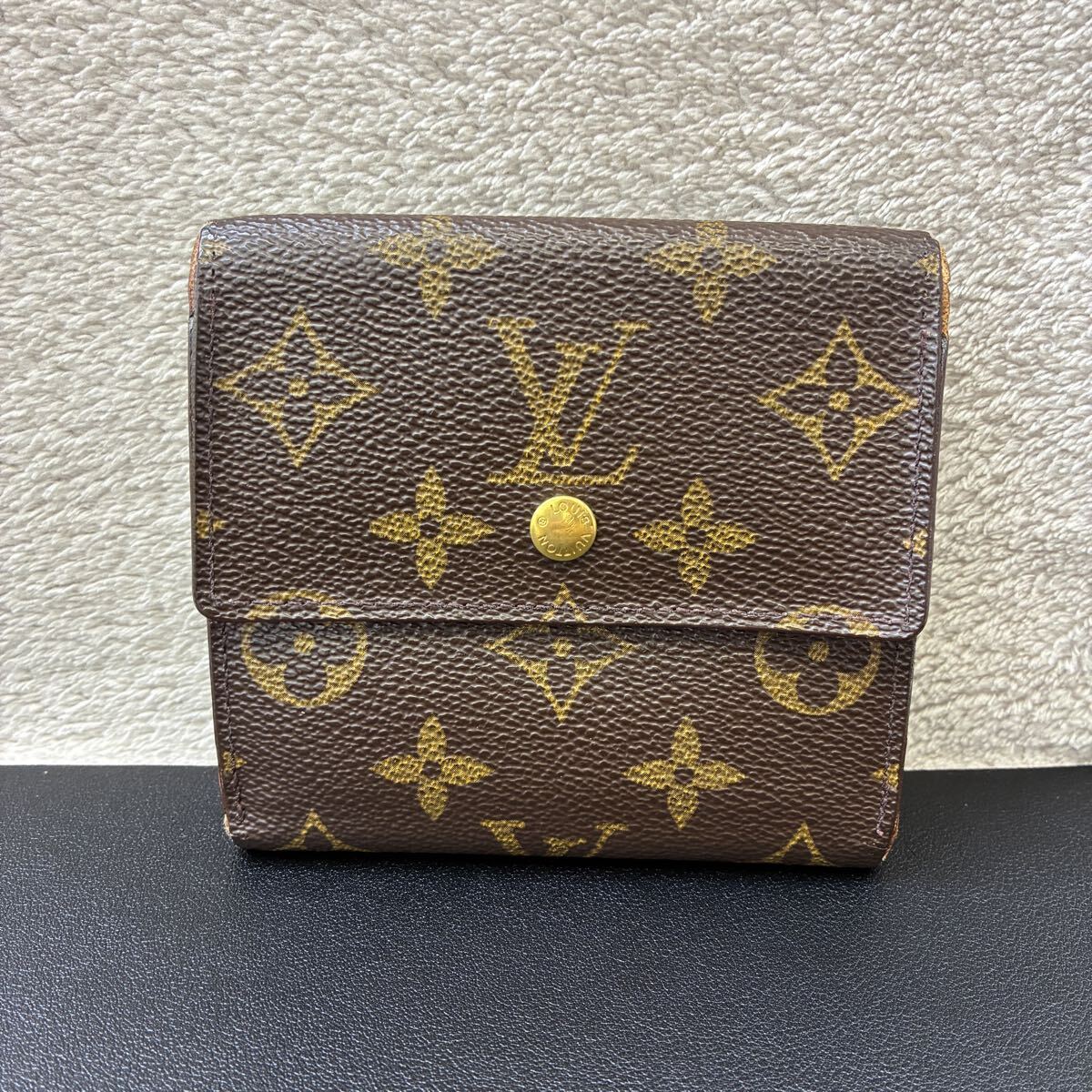【S1-386】LOUIS VUITTON ルイ・ヴィトン モノグラム ポルトフォイユ・エリーズ 三つ折り財布 LV 