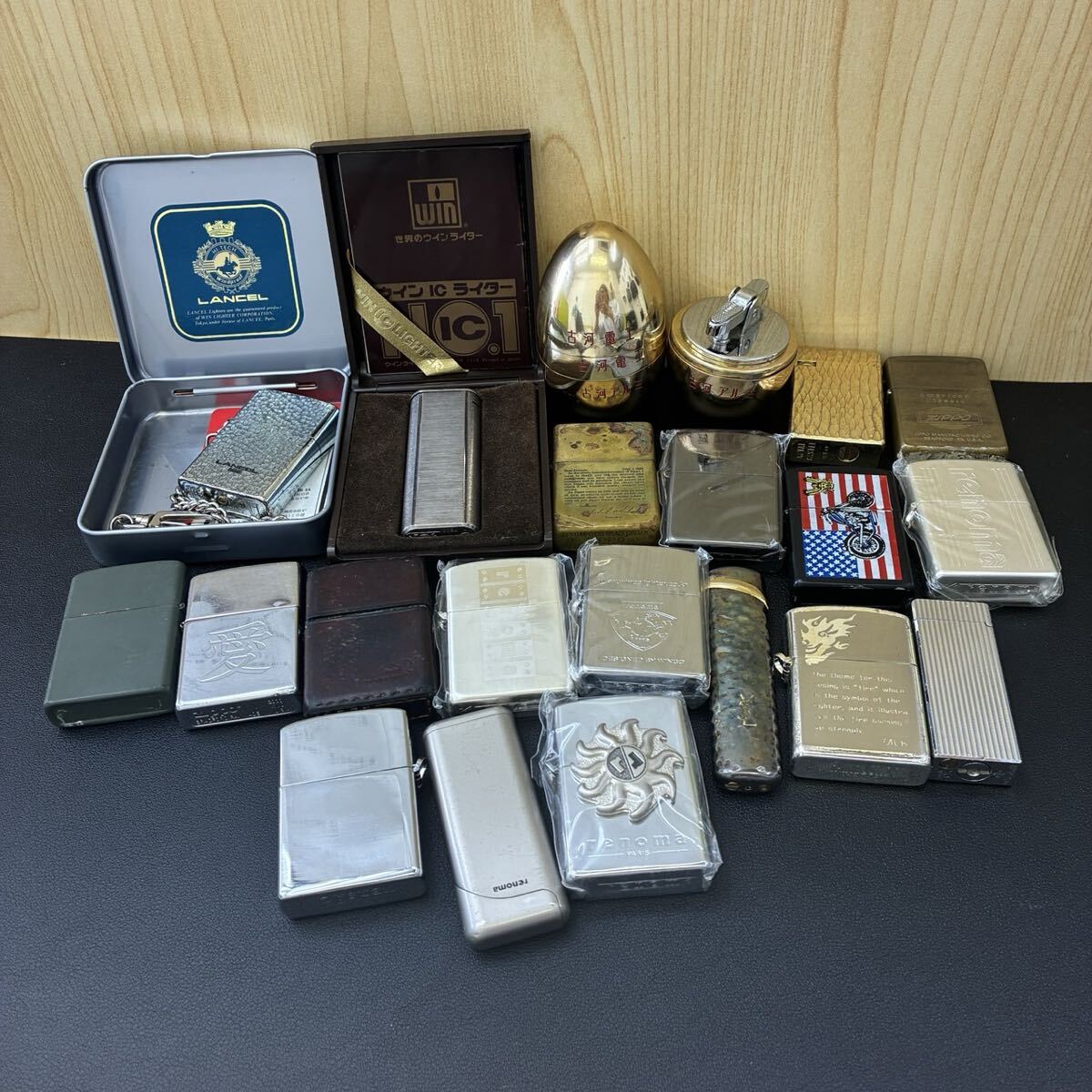 【M-229A②③⑤】ガスライター まとめ売り 大量21点 喫煙具 ライター Zippo YSL LANCEL renoma 他