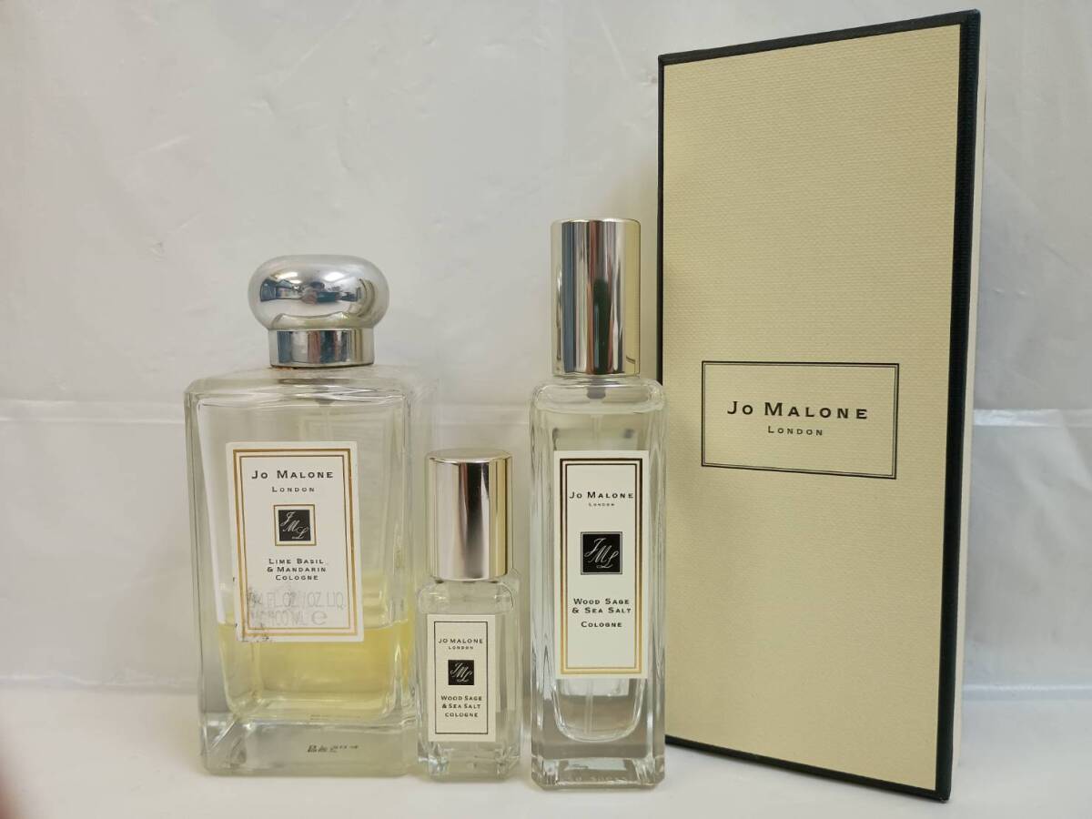 【M475】Jo Malone London 香水 まとめ 3点 ウッドセージ＆シーソルト コロン / ライム バジル＆マンダリン