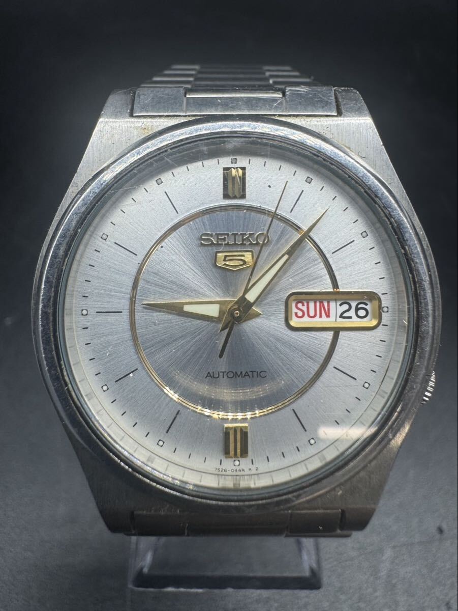 【】SEIKO セイコー　5 ファイブ　7S26-0540 自動巻き　オートマチック　メンズ　腕時計　動作品
