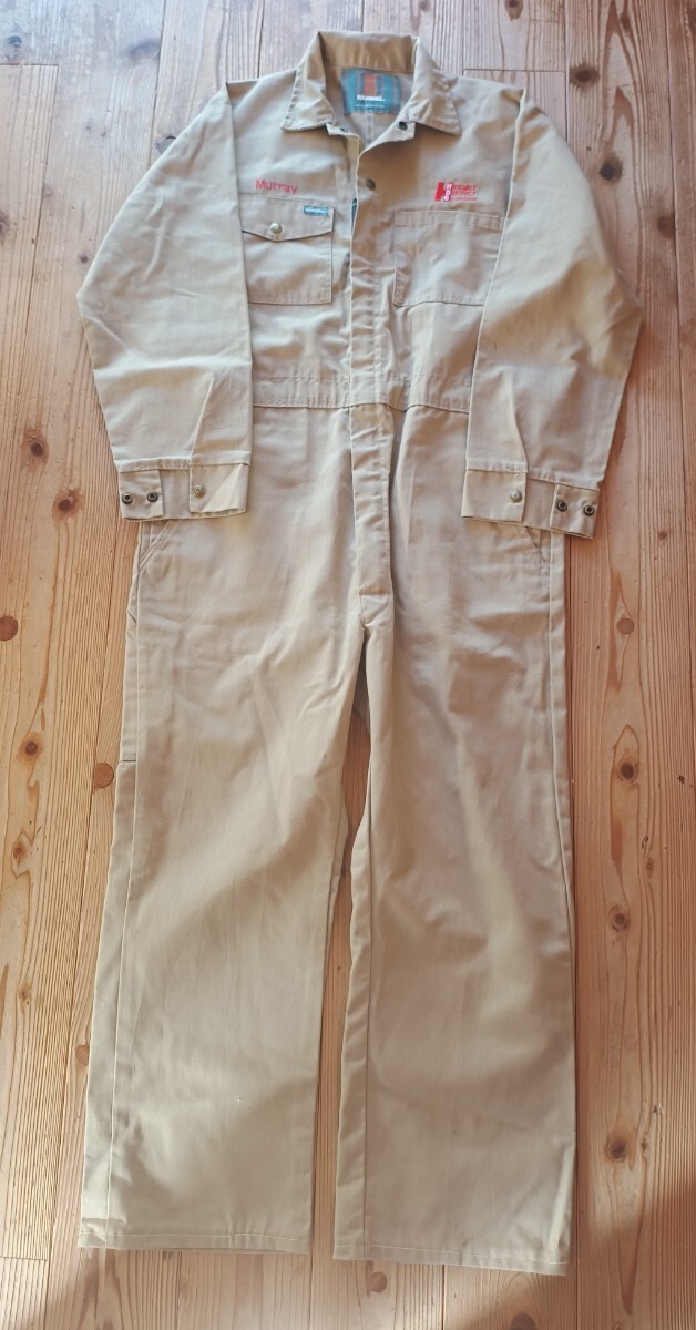 HAMMILL つなぎ 作業着 薄茶色
