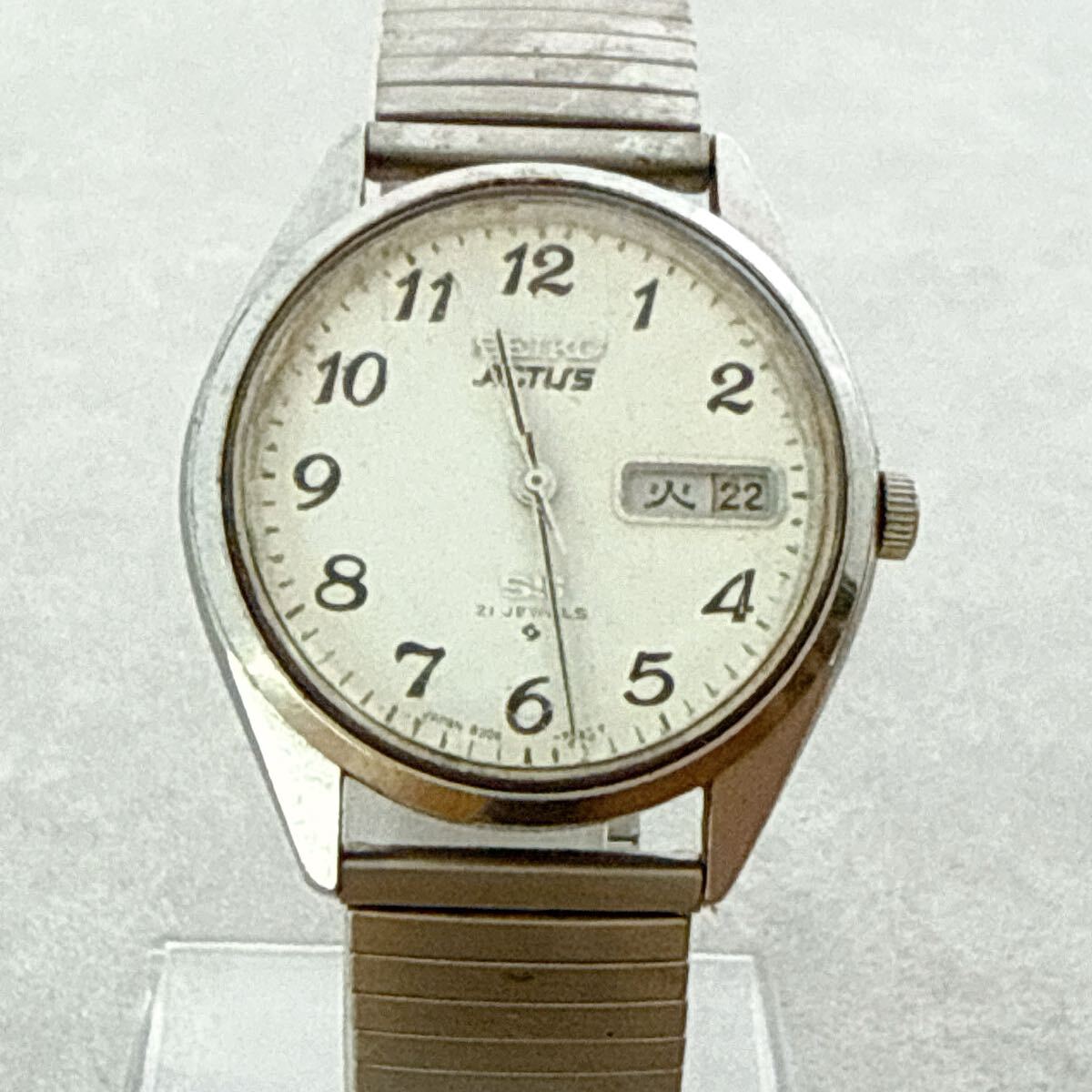【SEIKO】デイデイト セイコー 腕時計 アクタス SS 21石 シルバー 6306-7010 ステンレス スチール アンティーク メンズ ヴィンテージ YU