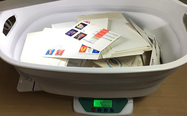 ◆【同梱不可】外国公式FDC量り売り約４ｋｇ◆ay1086