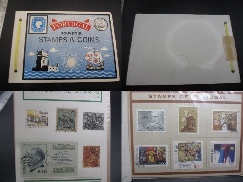 〇ポルトガル 記念切手＆コイン（旧硬貨）セット スーベニアブック付き PORTUGAL SOUVENIR STAMPS & COINS〇KN2230