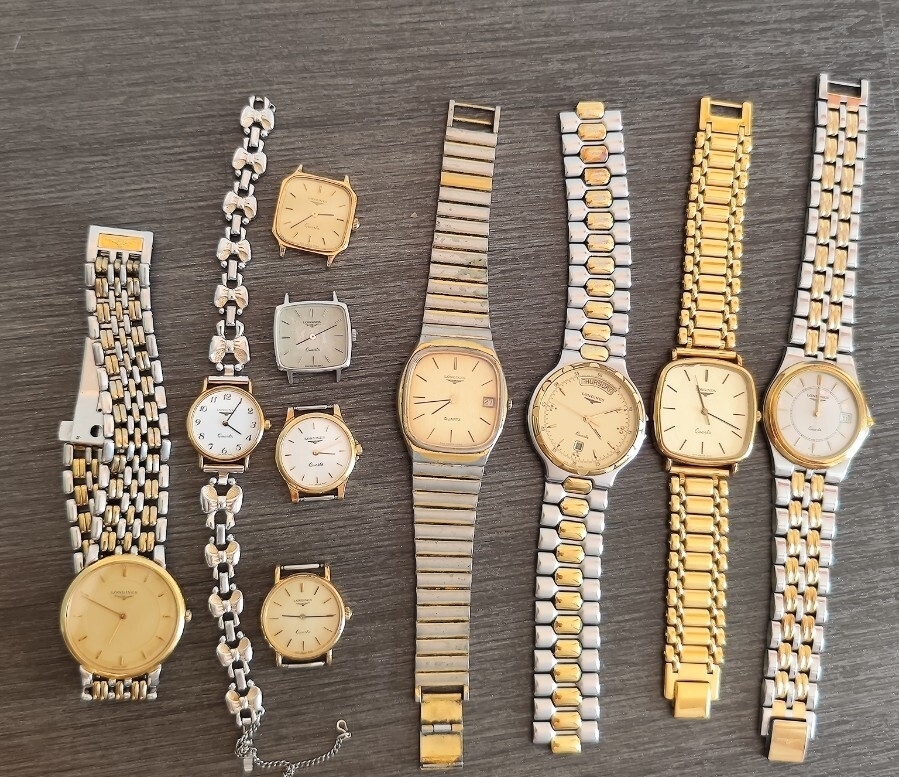 正規品 ジャンク品 ロンジン 腕時計10点セット メンズ腕時計6点 レディース腕時計４点 不動品