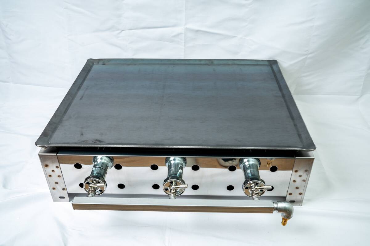 ３日以内に発送 新品 業務用 LPガス 鉄板焼器 幅600 奥行450 グリドル 広島焼きそば お好み焼き 送料無料 キッチンカー 学園祭 文化祭り