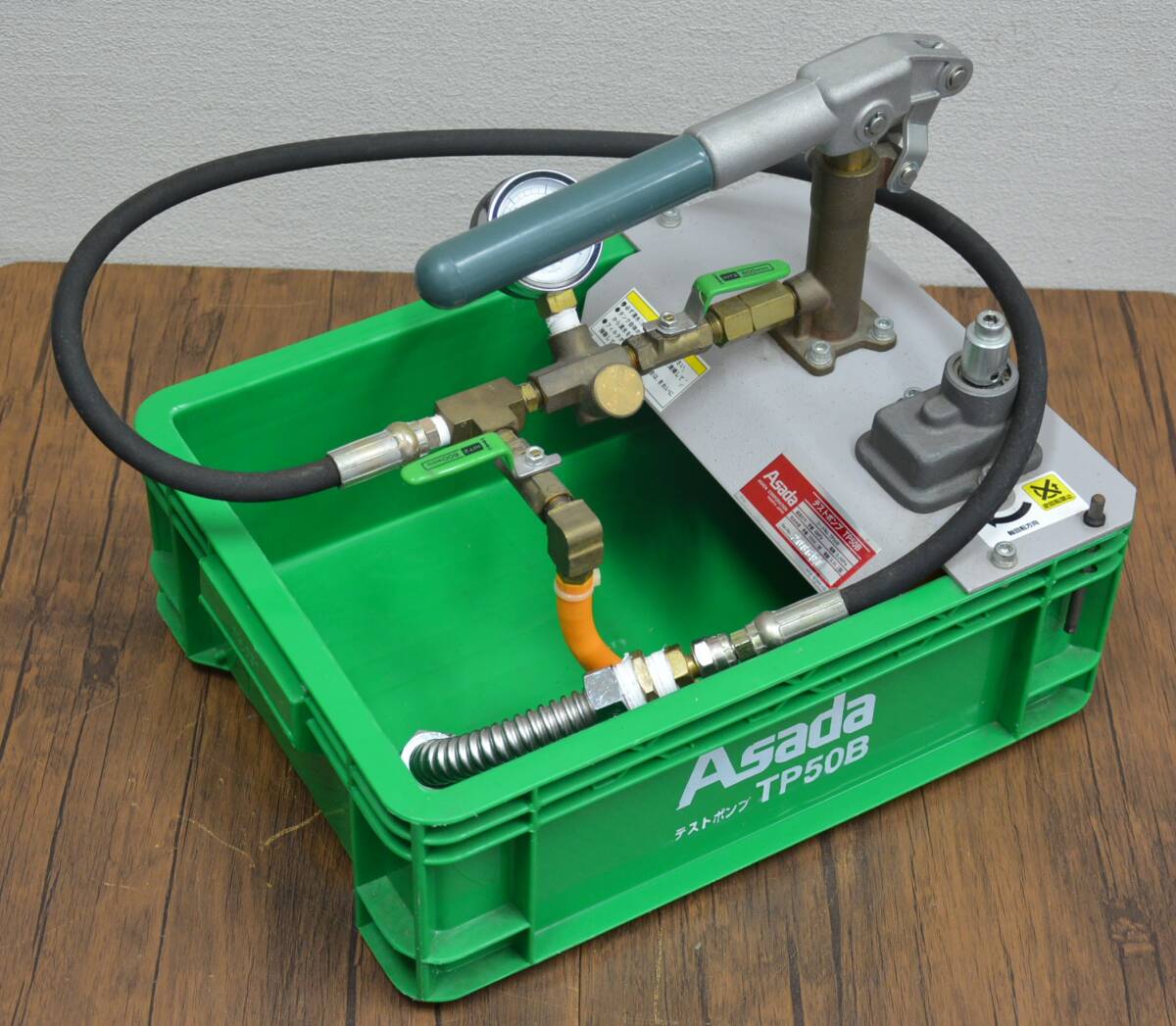 J-6 Asada アサダ 手動式テストポンプ TP50B 水圧テストポンプ 動作未確認 保管品