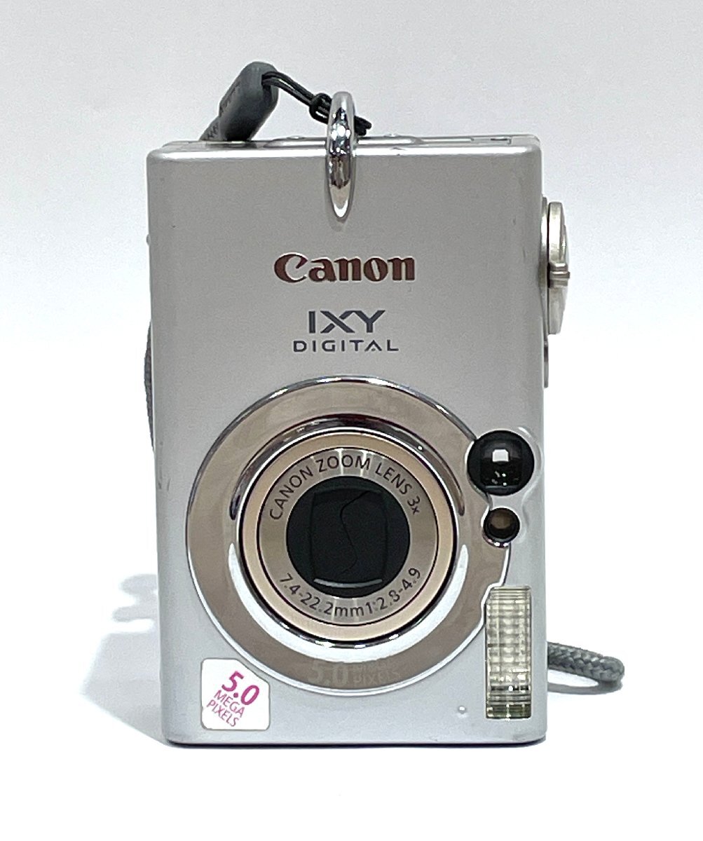 【604_94948】 Canon IXY DIGITAL 500 コンパクトデジタルカメラ シルバー キャノン 動作未確認、一部カバー欠損の為、ジャンク扱い
