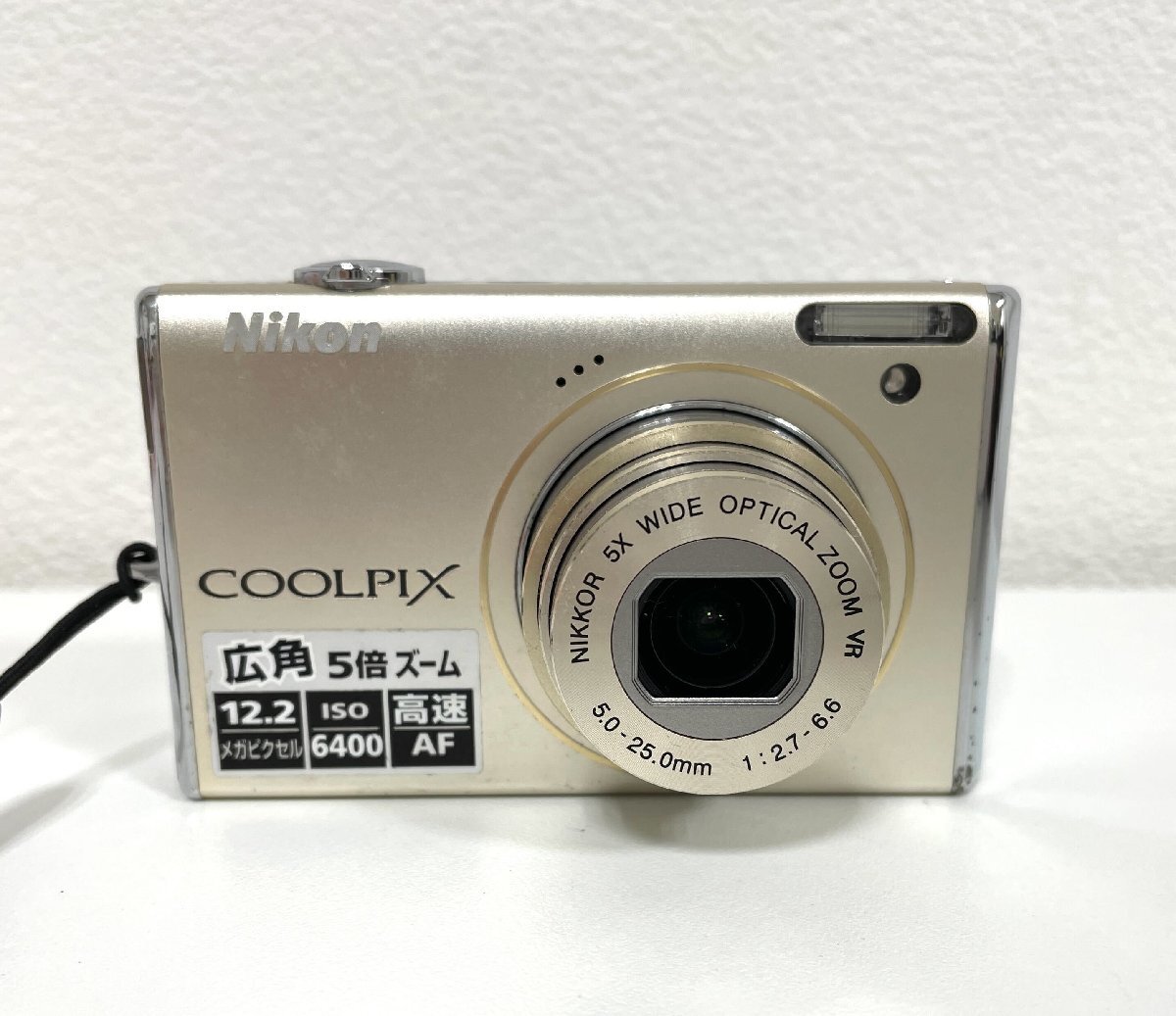 【506_81448】コンパクトデジタルカメラ Nikon ニコン COOLPIX S640 付属品多数 通電確認済み 細かな動作未確認 ジャンク シルバー 60