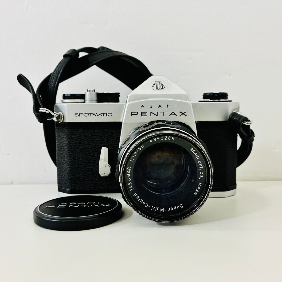 【544_57313】一円～ PENTAX ペンタックス SPOTMATIC F フィルム一眼レフカメラ 1:1.8/55 レンズ付き 動作確認不可 ジャンク扱い
