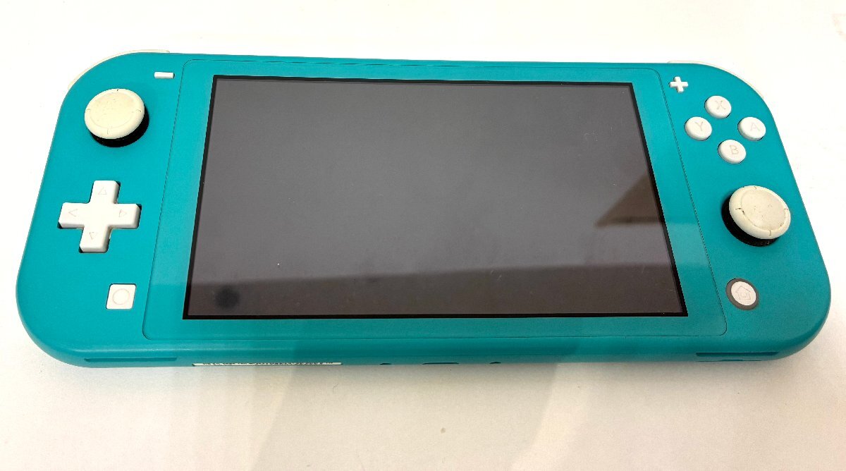 【538_47695】Nintendo/任天堂　Switch Lite スイッチライト　ターコイズ　通電確認済み 現状品 中古品 ジャンク品　60サイズ　本体のみ