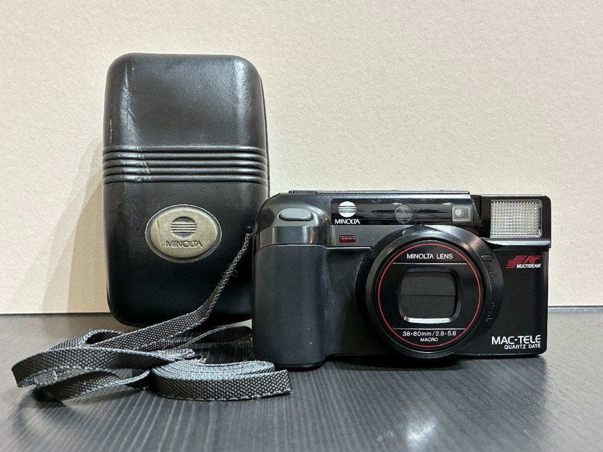 【239＋85474】 [MINOLTA/MAC‐TELE] [QUARTZ DATE] [38・80mm/2.8・5.6] [動作未確認] [画像にあるもののみ付属] [傷汚れあり]
