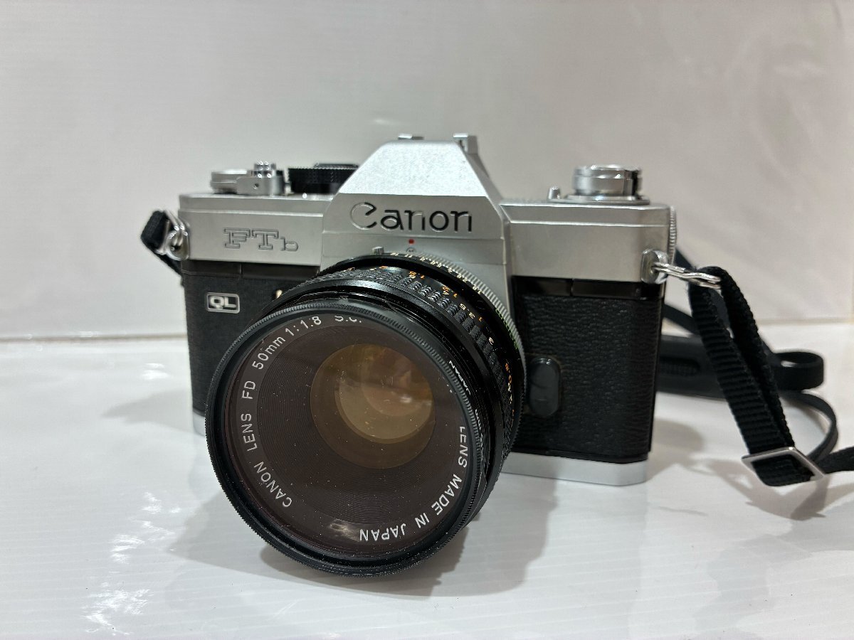 【501_09530】Canon キャノン FTb フィルムカメラ FD 50mm F1.8 S.C. レンズセット ジャンク扱い