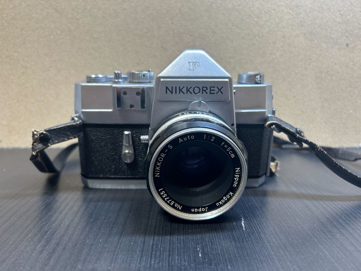 【246_96831】フィルムカメラ レンズ付きカメラ NIKKOREX F NIKKOR-S Auto 50mm F2 ケース付き 目立った傷や汚れなし