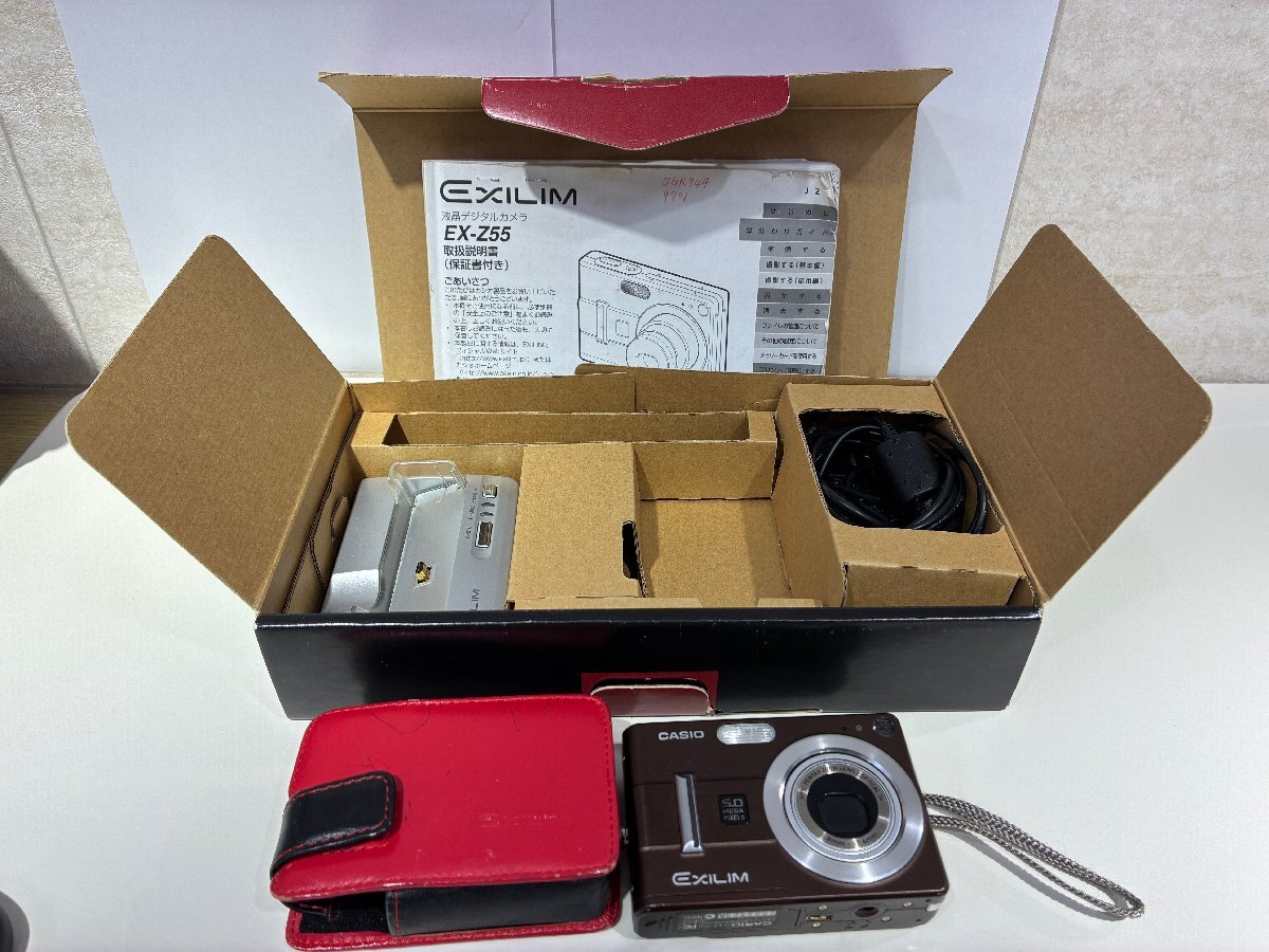 【484_38333】 [CASIO] [デジタルカメラ] [CASIO EXILIM EX-Z55 カシオ コンパクトデジタルカメラ 通電確認済み］ [現状品]