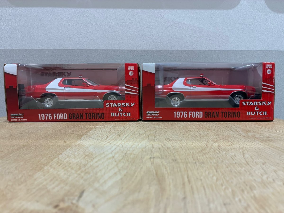 【488_43905】 GREENLIGHT 　1976　FORD　GRANTORINO　STARKY＆HUTCH　2点セット　1/24　120