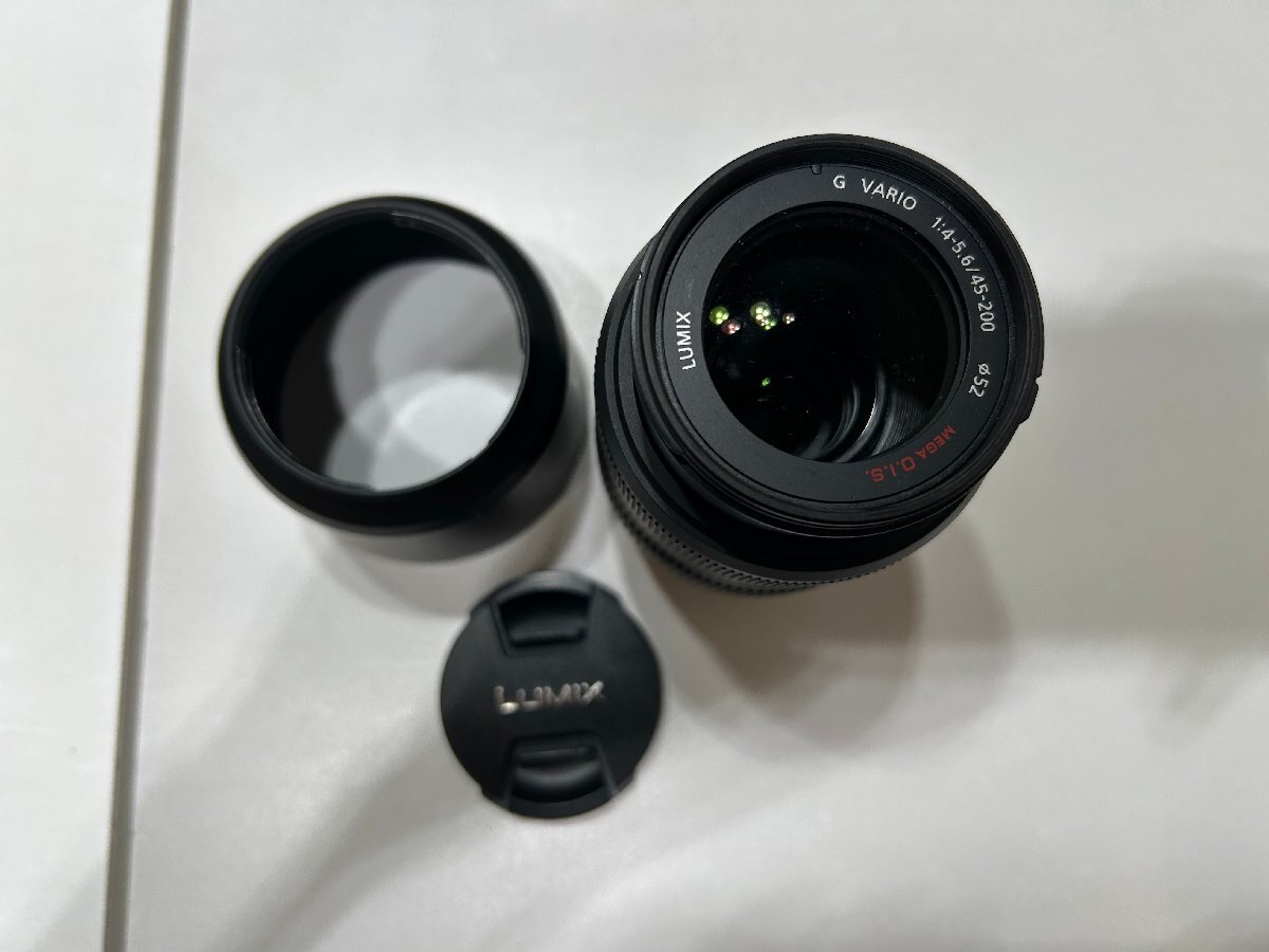 【252_12415】[Panasonic][望遠レンズ] [LUMIX G VARIO 45-200mm/F4.0-5.6/MEGA O.I.S.(H-FS045200)][ブラック] [動作未確認]