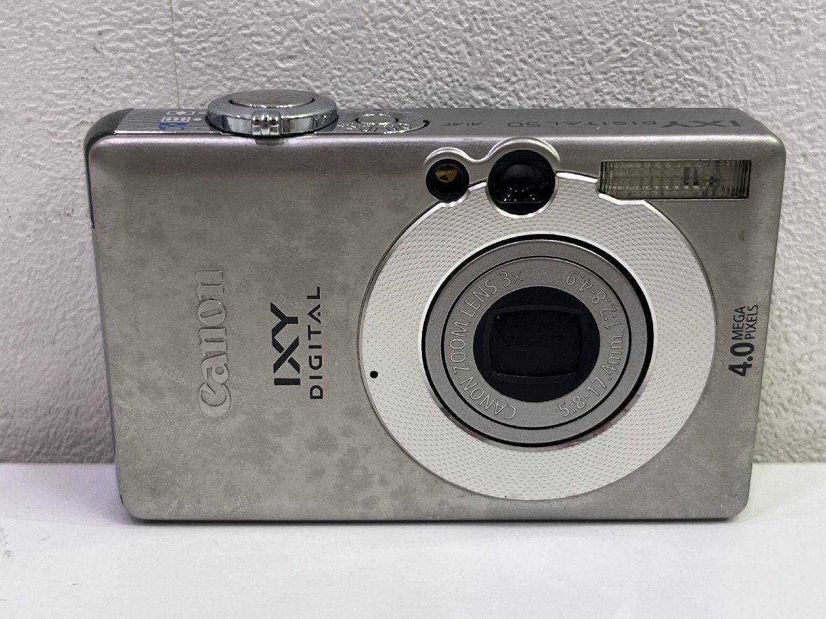 【499_47240】動作・通電未確認 Canon キヤノン IXY DIGITAL 50 コンパクトデジタルカメラ バッテリー付き カメラ
