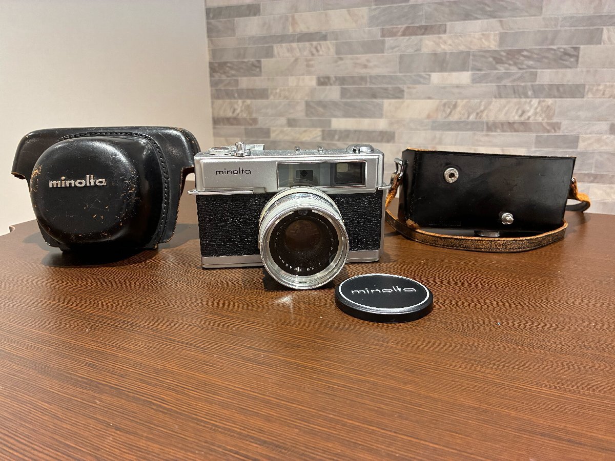 【333_99238】Minolta Hi-Matic 7s フィルムカメラ（レザーケース付き）動作未確認 60