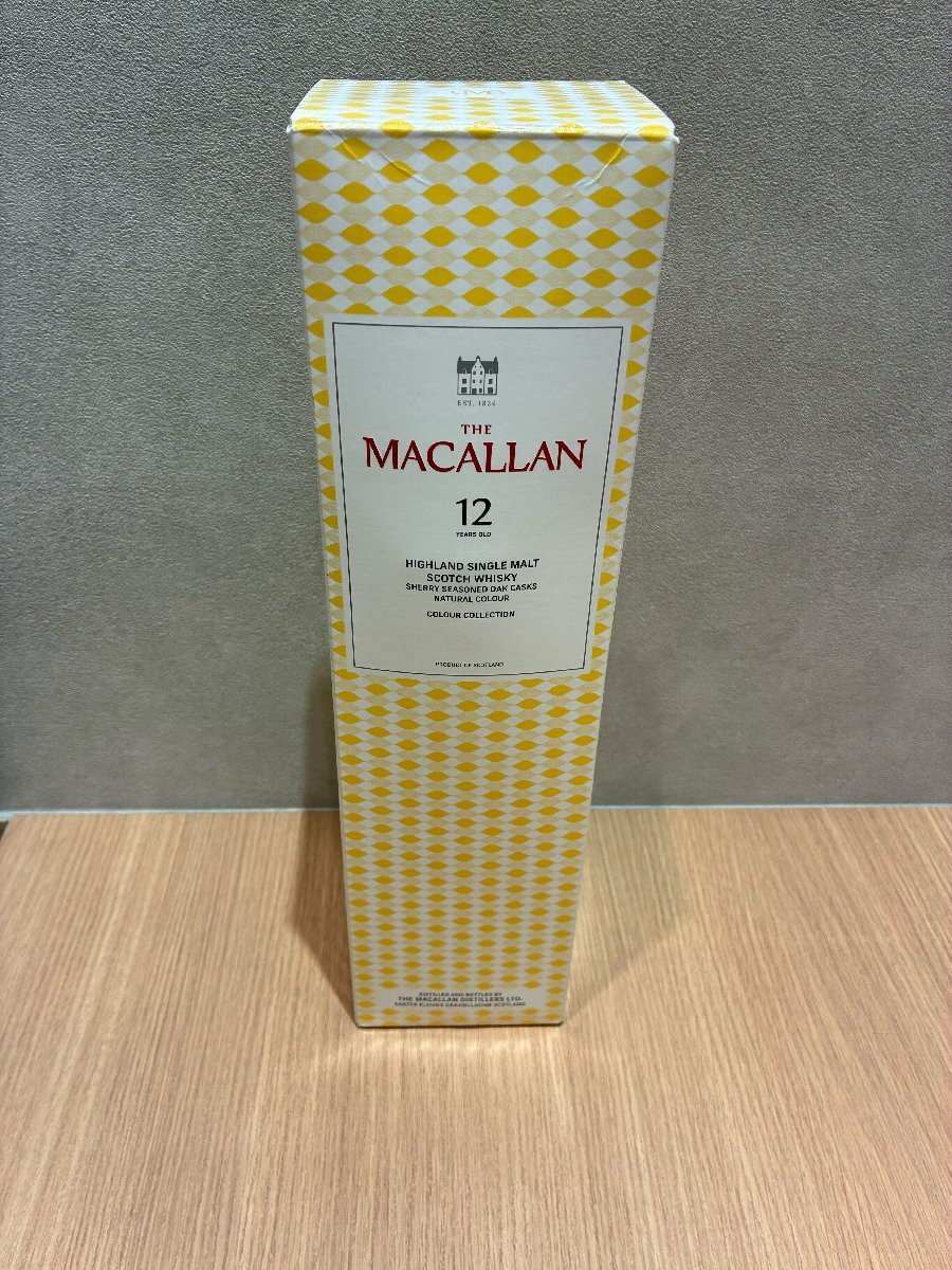 【542_22691】【都内発送のみ】THE MACALLAN マッカラン 12年 700ml 40％ スコッチウイスキー 未開栓 やや傷や汚れあり 外箱付