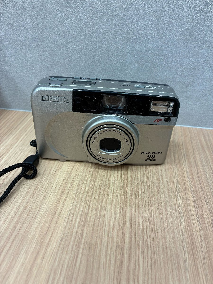 【521_96046】1円～ コンパクト フィルム カメラ MINOLTA RIVA ZOOM 90 38-90ｍｍ　動作未確認　ジャンク