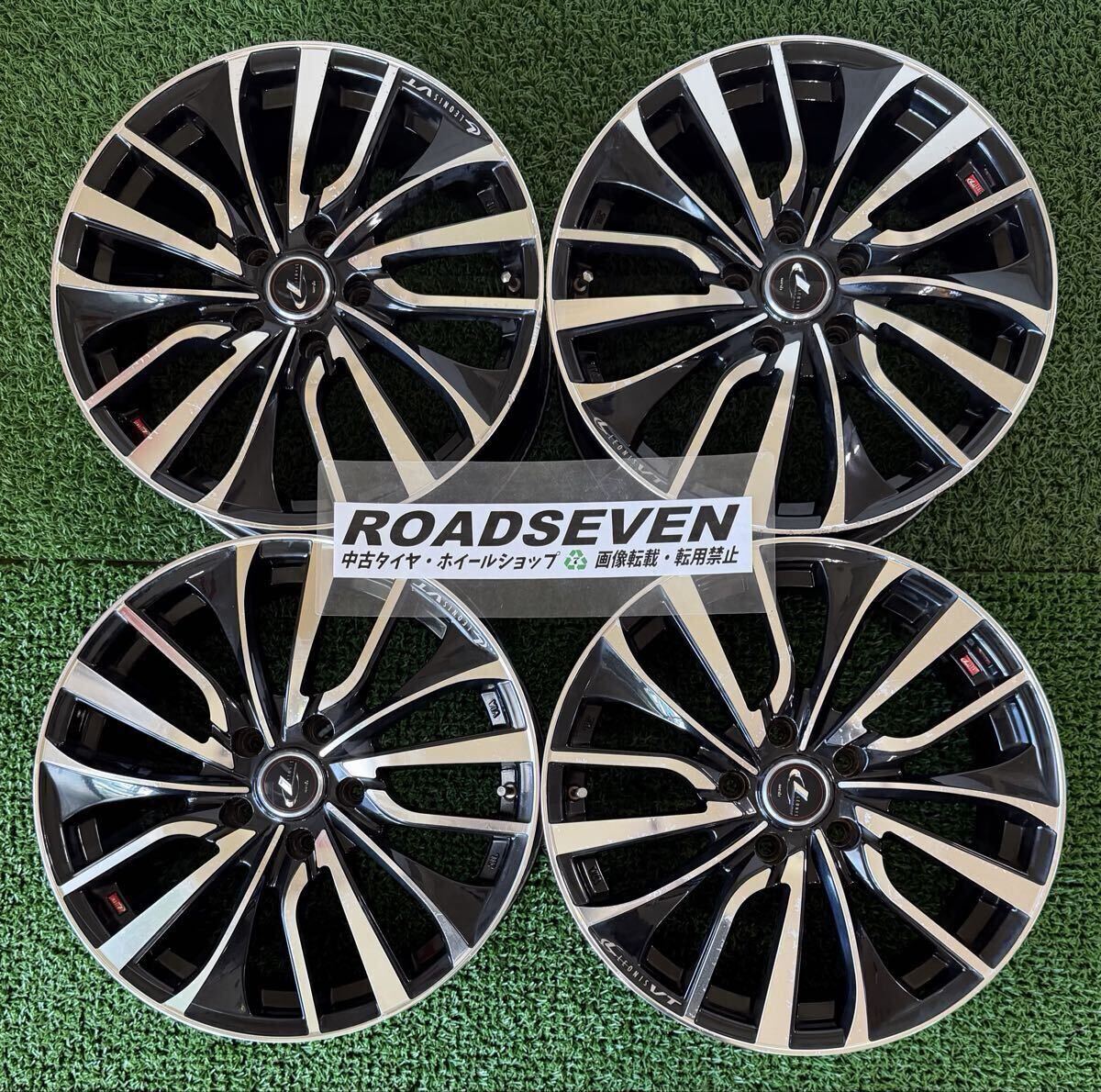 ◆Weds LEONIS VT ◆17×7J +47 PCD114.3(5H) ハブ径:約73mm 4本Set 中古アルミ ◆劣化/汚れ/ガリ傷等有 ◆送料無料(一部地域を除く) 