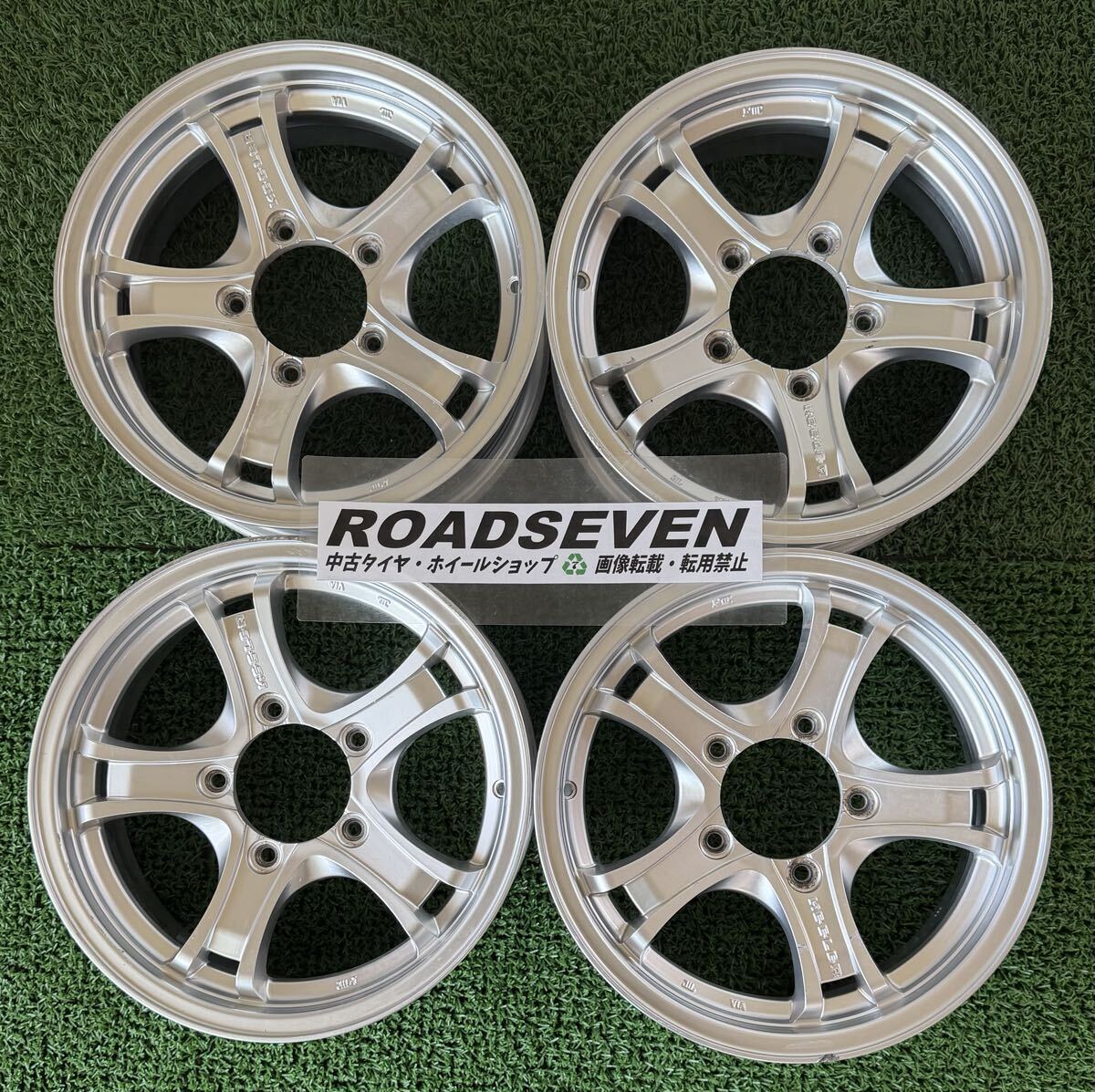 ◆Weds KEELER FORCE ◆16×5.5J +22 PCD139.7(5H) ハブ径:約110mm 4本Set 中古アルミ ◆劣化/ガリ傷等有 ◆送料無料(一部地域を除く) 