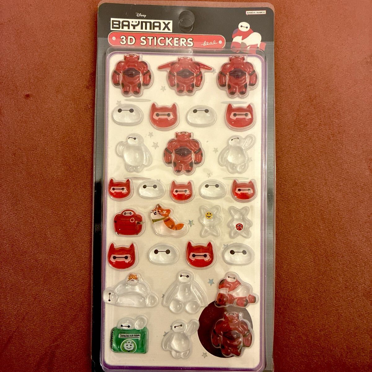 【新品】ベイマックス　ボンボンドロップシール　ディズニー　baymax 硬いシール 立体シール