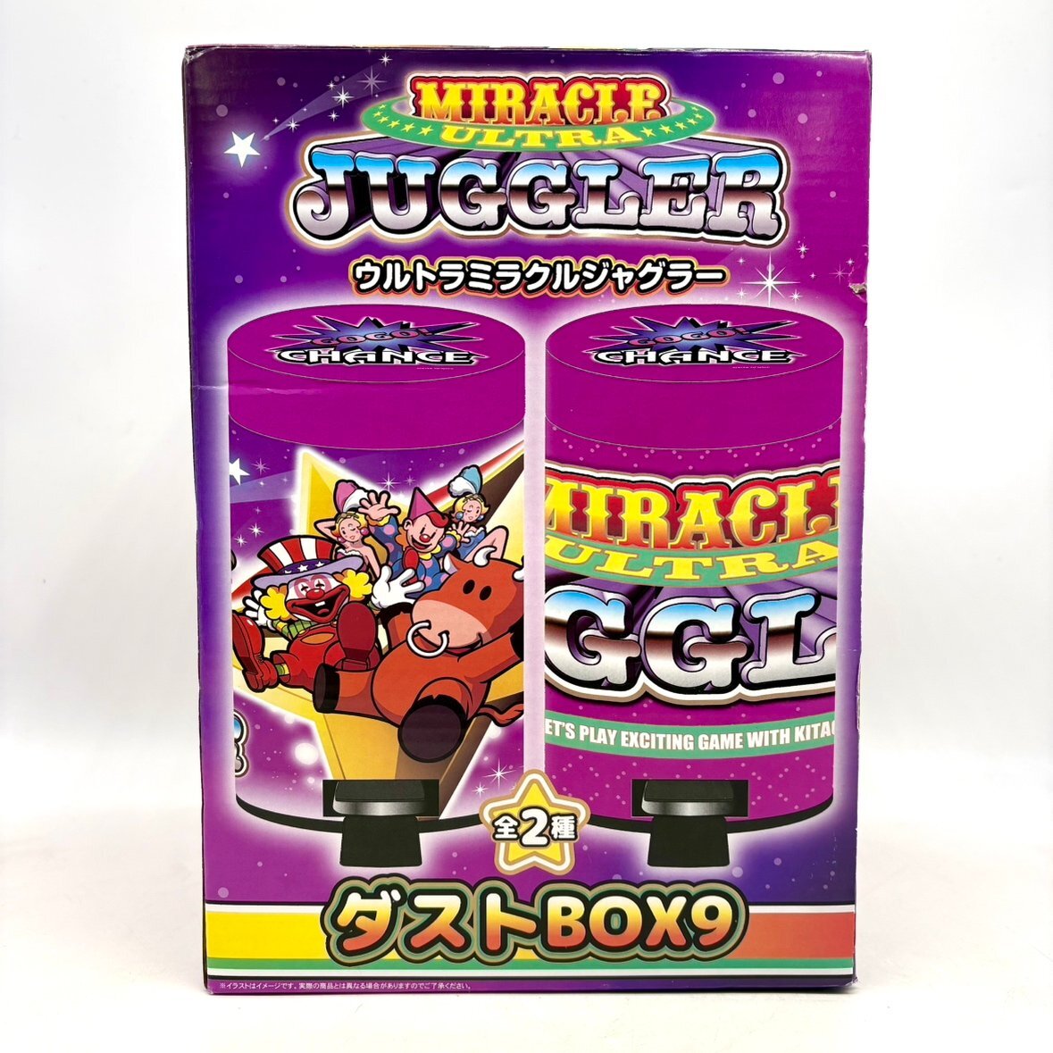 【80】1円～パチスロ ジャグラー プライズ景品 ウルトラミラクルジャグラー ダストBOX9 未開封品 箱ダメージ有り