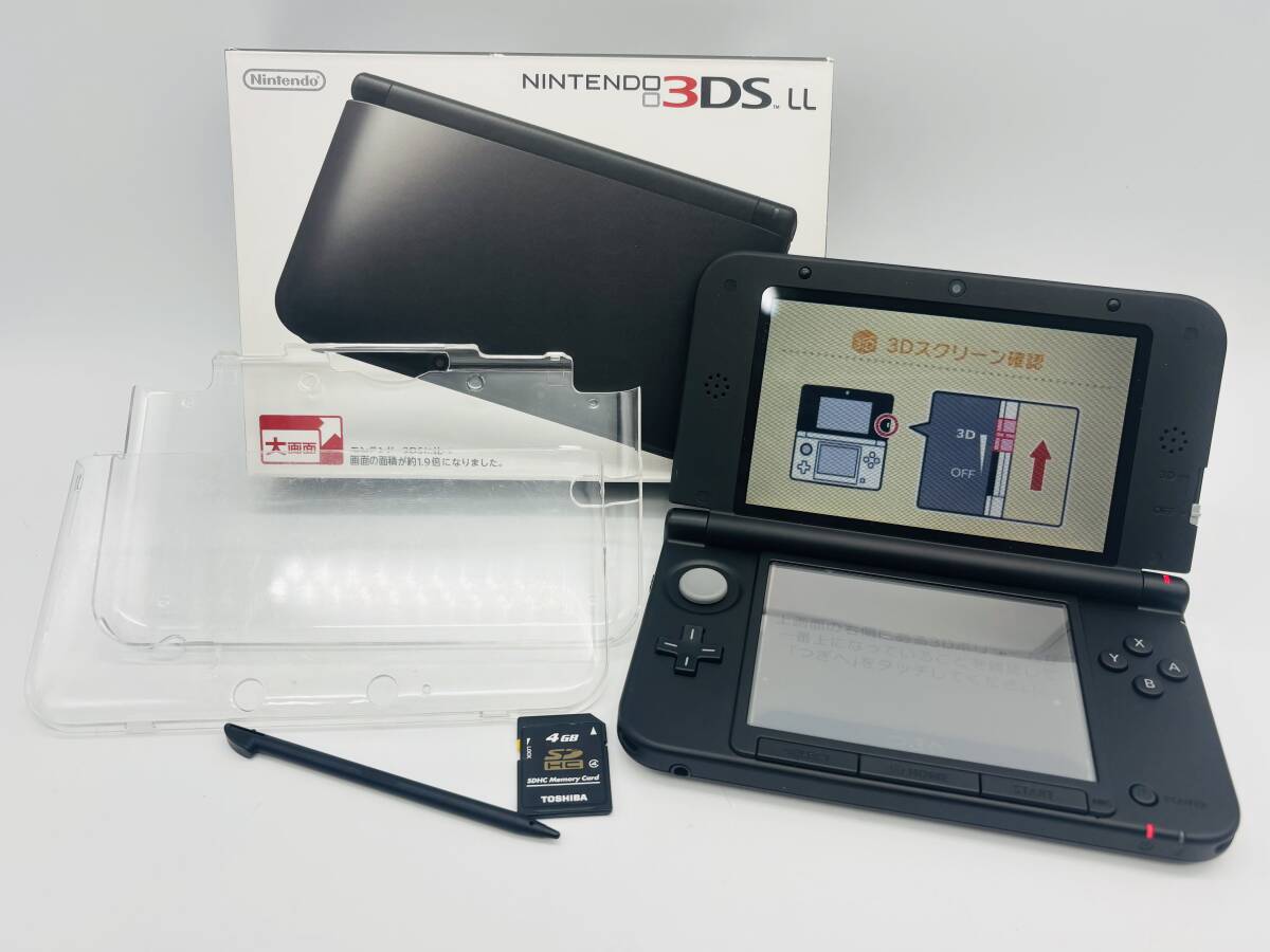 【17899】　★1円スタート　任天堂 ニンテンドー3DS LL 本体 SPR-001 ブラック 箱付き