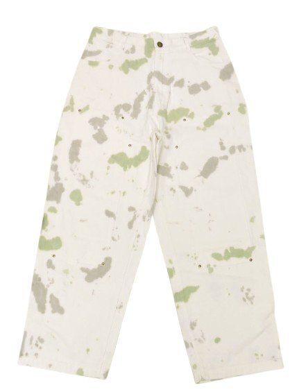 【タグ付/展示品】WIND AND SEA アンイーブン ダイ ペインター パンツ WDS-0-DYED-24-Q4-PT1 サイズL ホワイト ウィンダンシー[C127L393]
