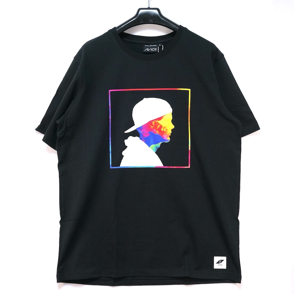 AVICII アヴィーチー Stories ジャケット アートワーク プリント Tシャツ ブラック Lサイズ BPO1032