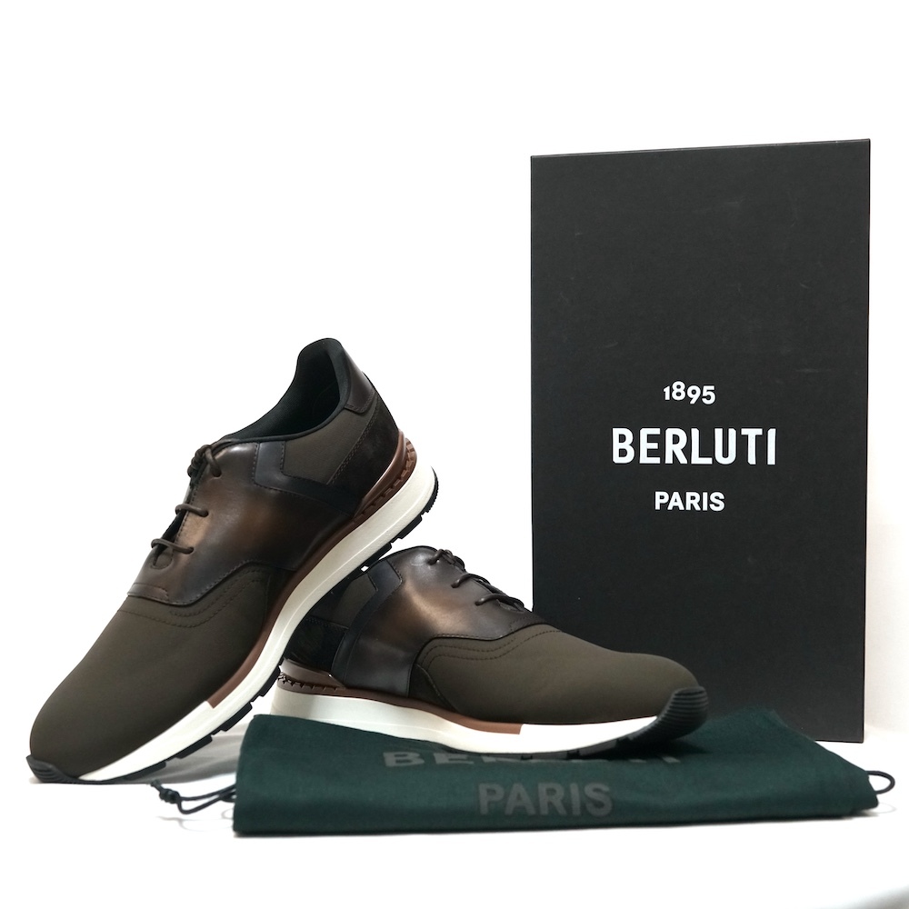 BERLUTI PARIS 1895 ベルルッティ Fast Track Derby TORINO ファスト トラック ダービー トリノ スニーカー ブラウン 9サイズ(約28.5cm)