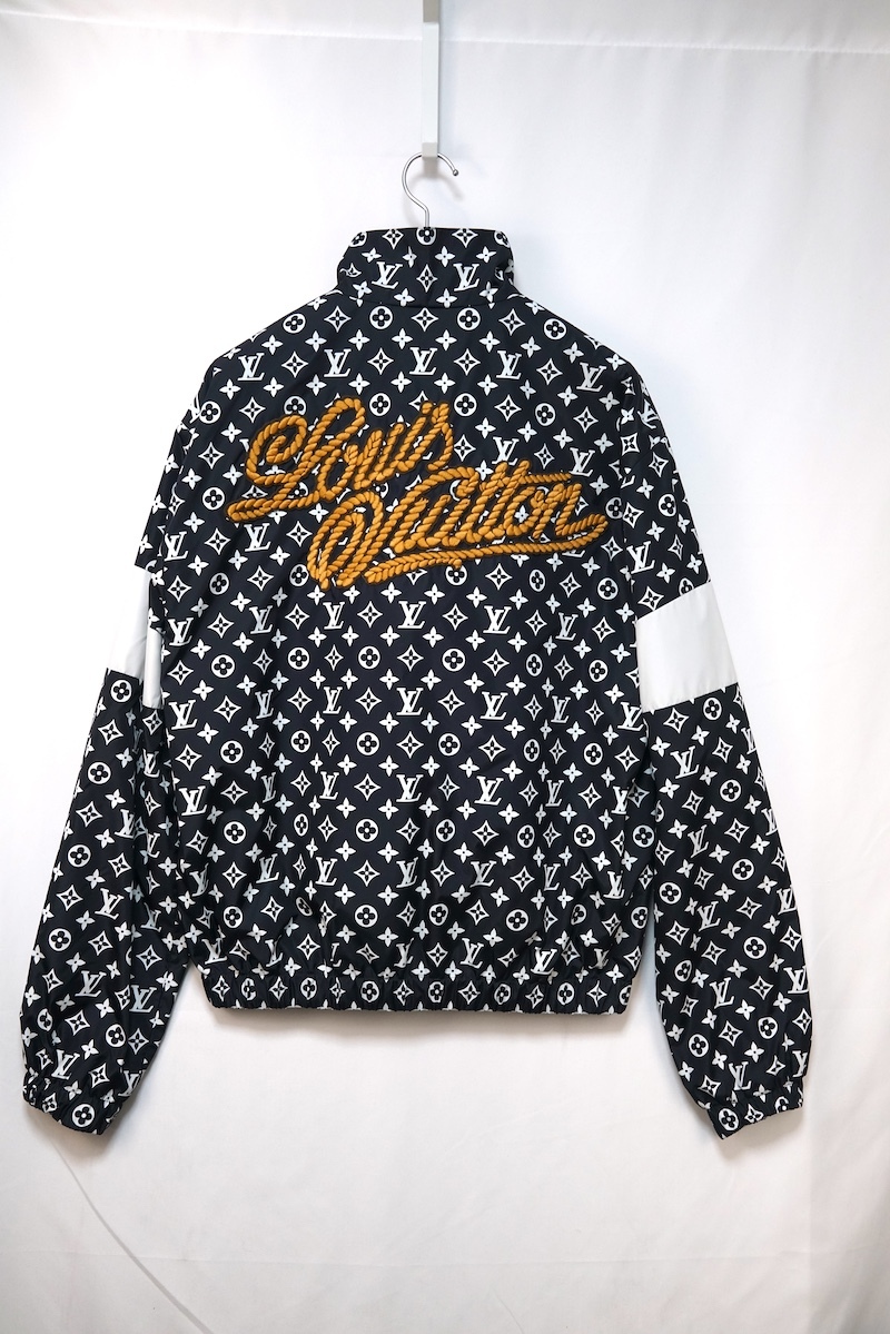 24AW LOUIS VUITTON ルイヴィトン モノグラム プリント テクニカル トラック トップ ジャケット ネイビー 46サイズ RM242M MJW HRB83W