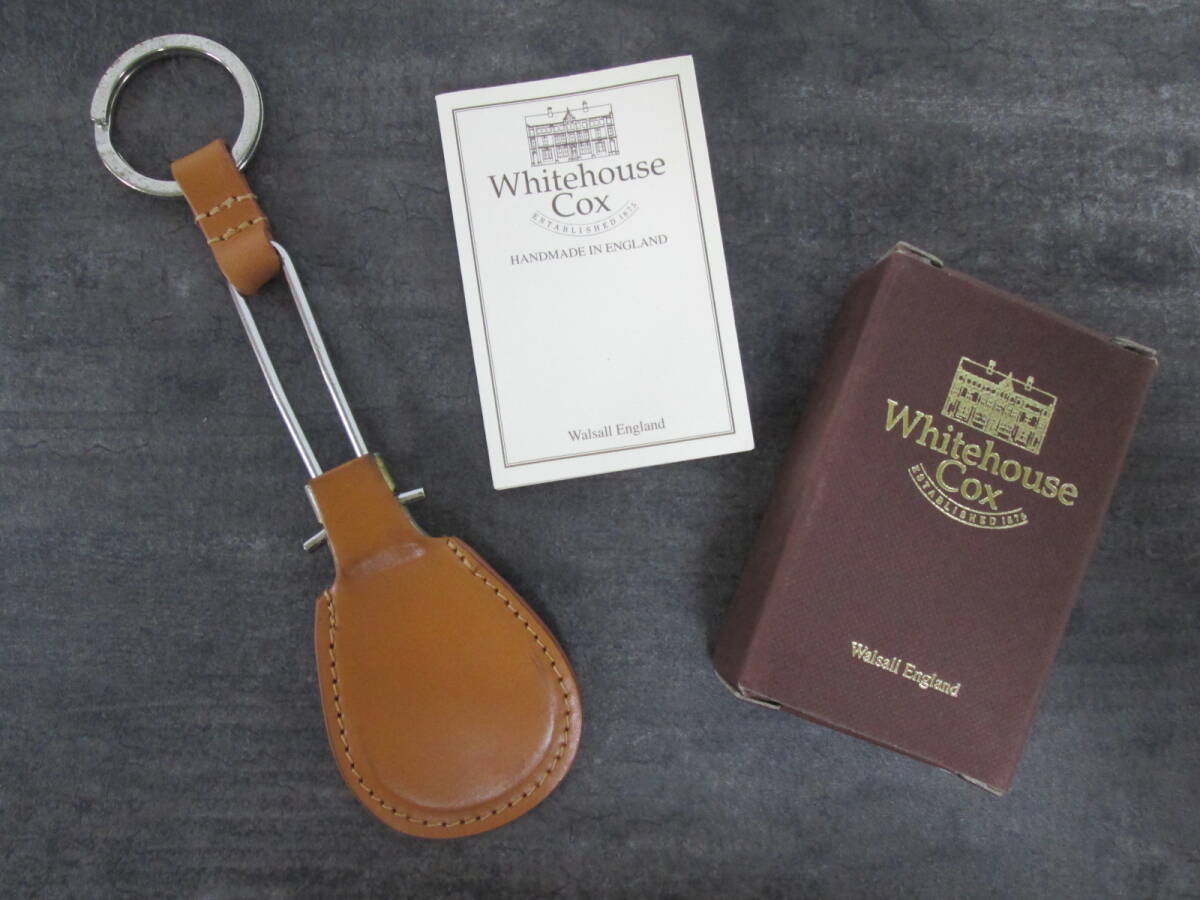 【0616i A3506】 Whitehouse Cox ブライドルレザー BRIDLE LEATHER キーホルダー S8490 