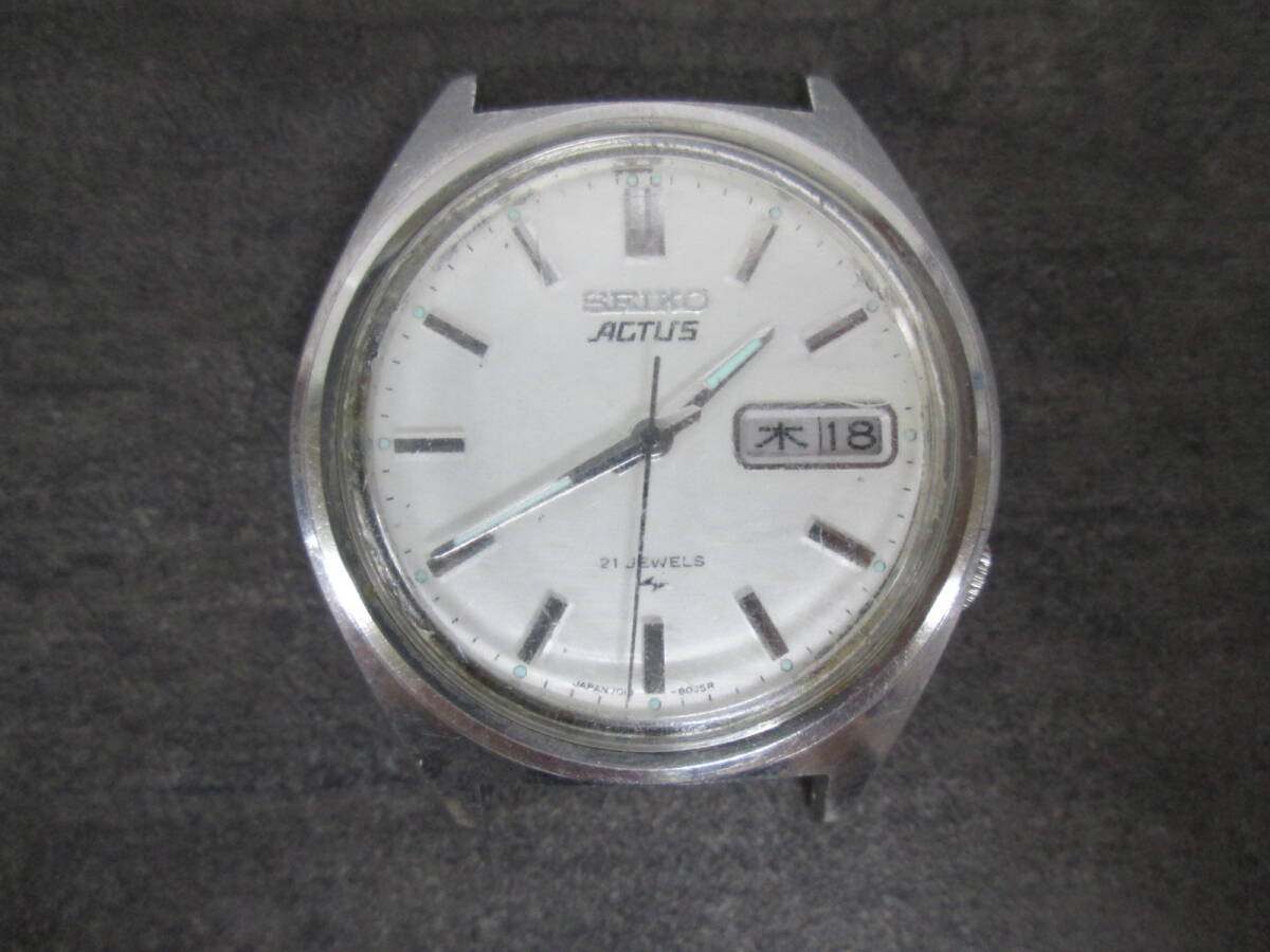 【0616i A3509】 SEIKO セイコー ACTUS アクタス 7019-8010 アナログ 腕時計 ウォッチ メンズ レディース シルバー