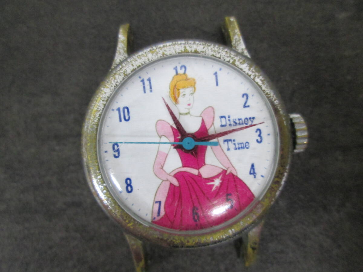 【0617i A3557】 SEIKO Disney Time セイコー ディズニータイム 腕時計 シンデレラ プリンセス レトロ 稼働