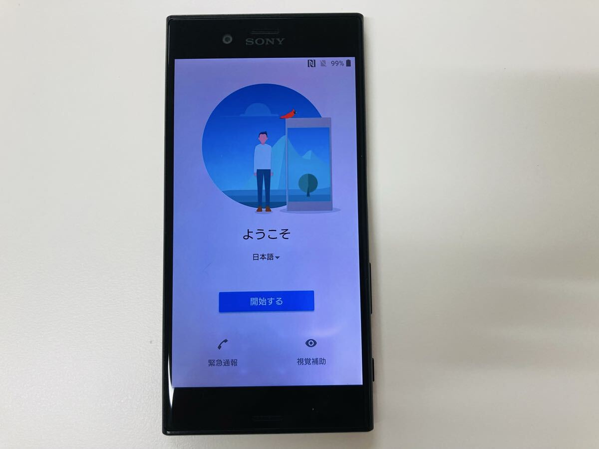 7.1) SONY ソニー au SOV35 Xperia XZs ブラック KDDI判定◯ 電池性能80％以上 動作確認済み ジャンク 現状品